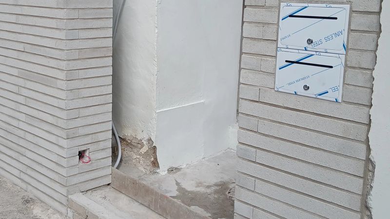 은평구 블럭 담장 신축 완성 모습 현장 사진 예시(근접)